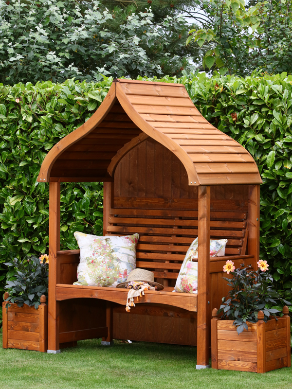 AFK Garden Products Orchard Arbour Beech Stain