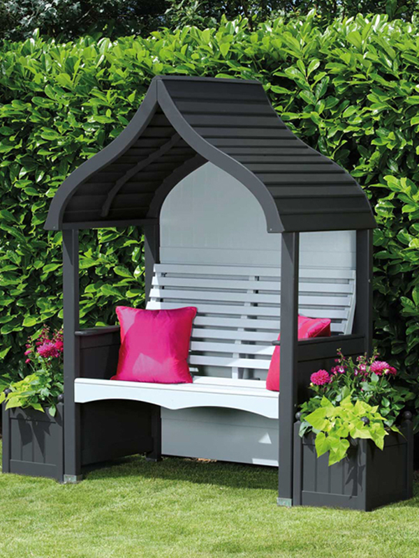 AFK Garden Products Orchard Arbour Charcoal and Stone