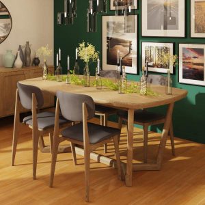 Carlton Furniture Holcot 180cm 230cm Extending Dining Table | Shackletons