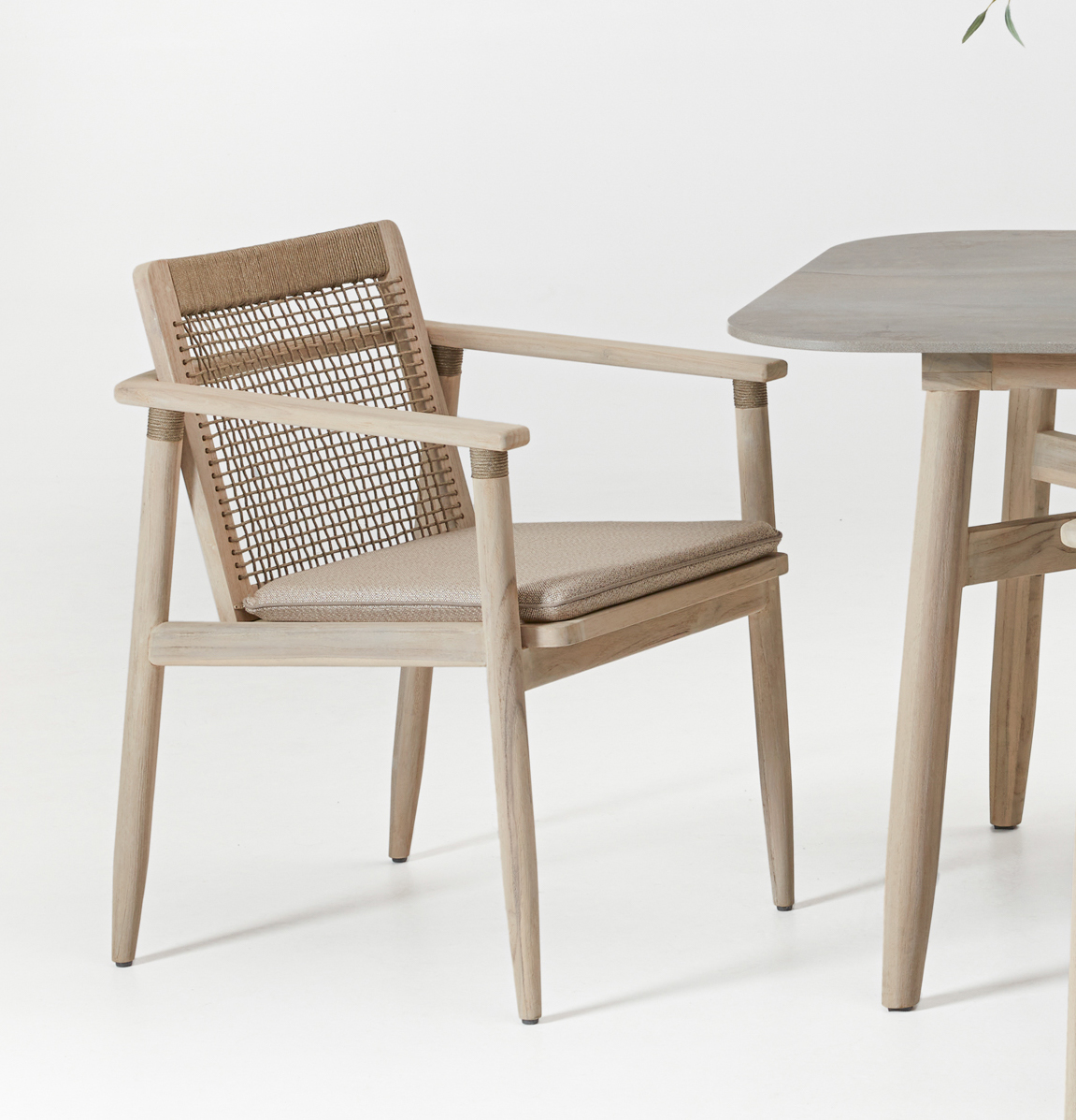 Vincent Sheppard David Dining Armchair Quick Ship Set Savane Coconut
