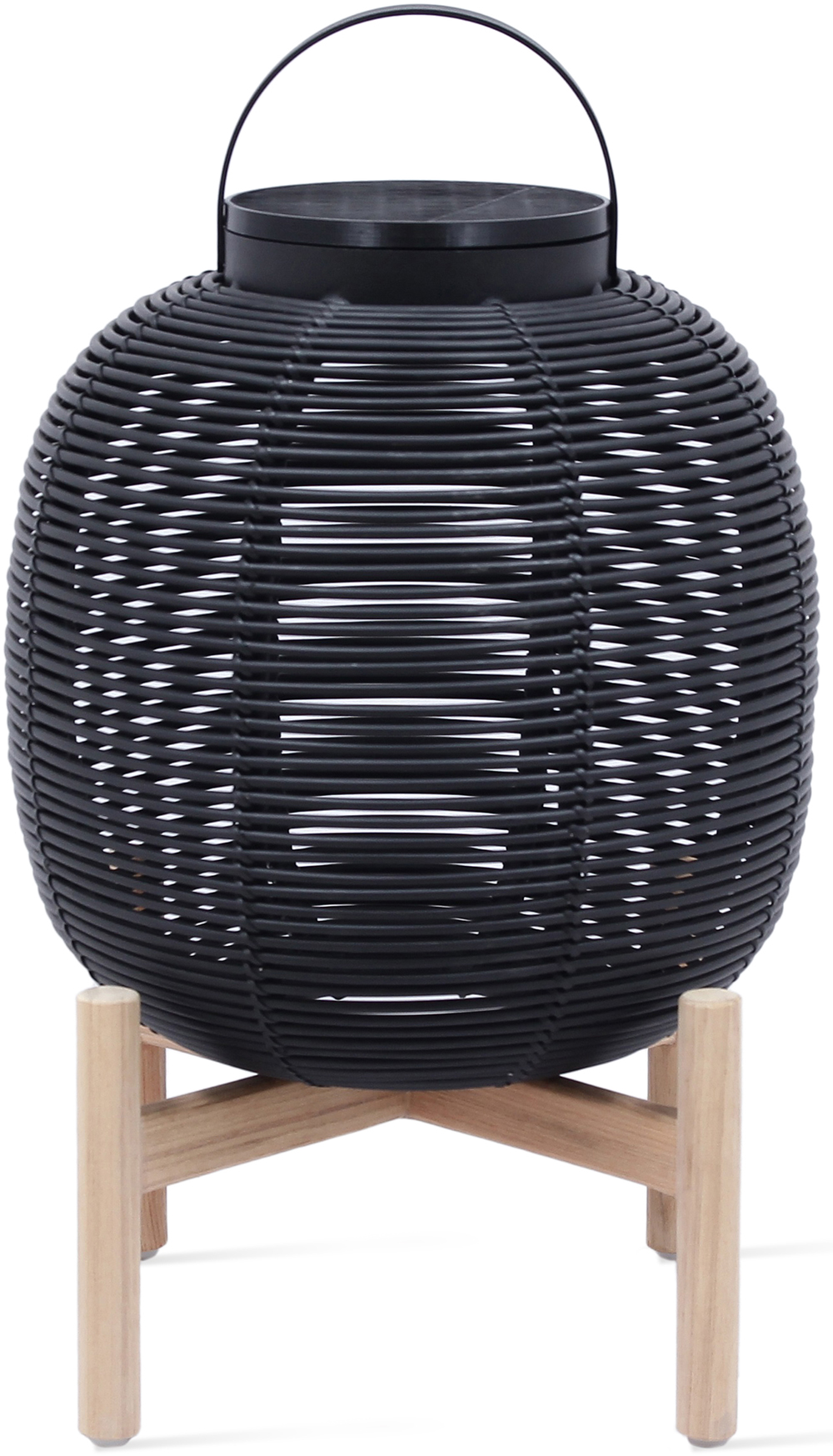 Vincent Sheppard Tika Lantern Teak Base Small 59H Black