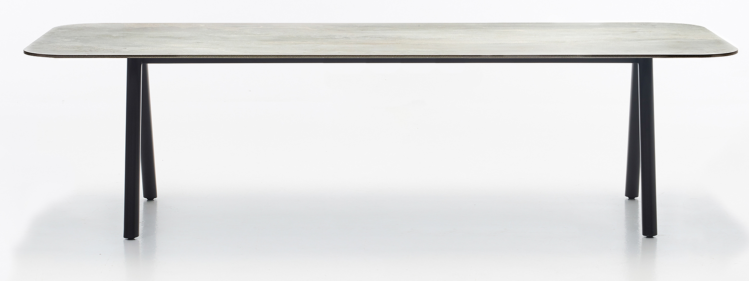 Vincent Sheppard Kodo Dining Table 210X100 Fossil Grey and Ceramic Flint