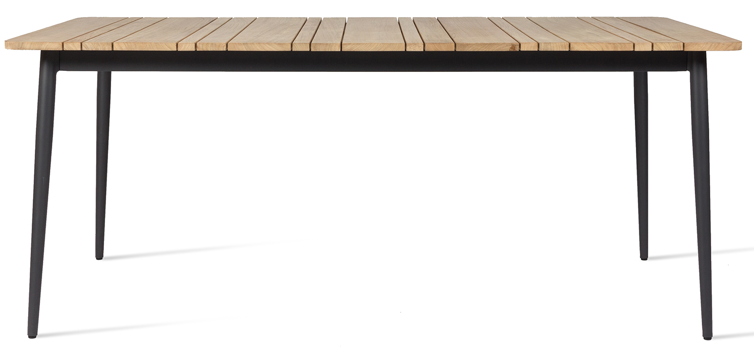 Vincent Sheppard Leo Dining Table 180X90 Cm Lava and Teak Top