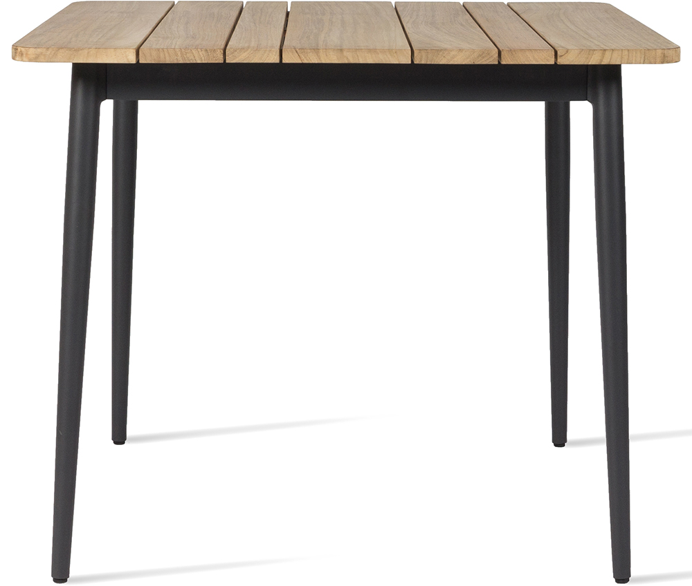 Vincent Sheppard Leo Dining Table 90X90 Cm Lava and Teak Top