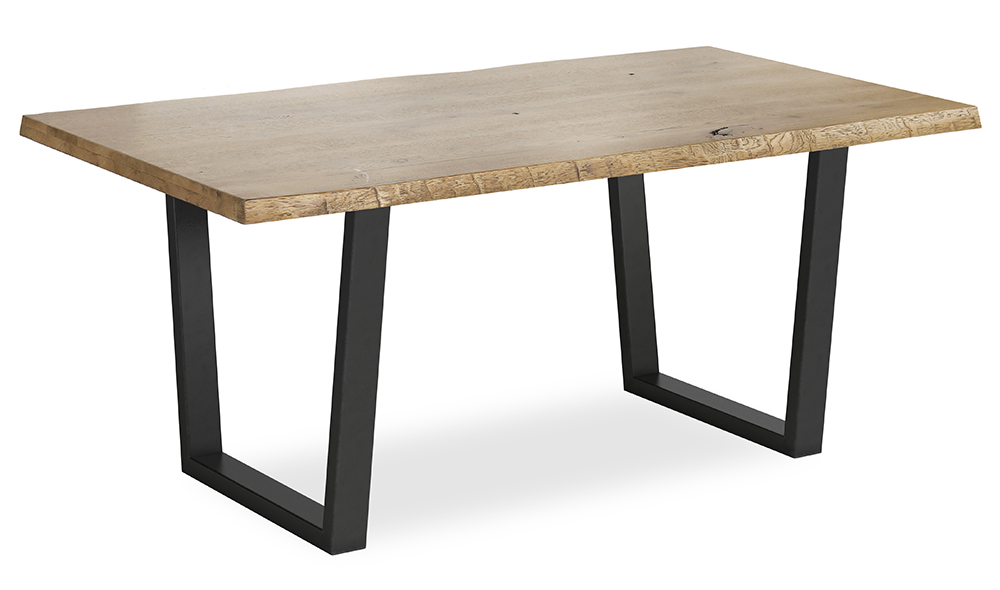 Corndell Furniture Euston 1800 Dining Table with Metal Legs - Waxed Oak