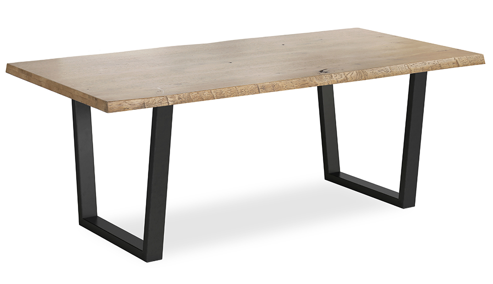 Corndell Furniture Euston 2100 Dining Table with Metal Legs - Waxed Oak