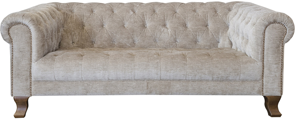 Alexander & James Vivienne Midi Sofa Shallow Depth No Scatters in Dickens Mushroom