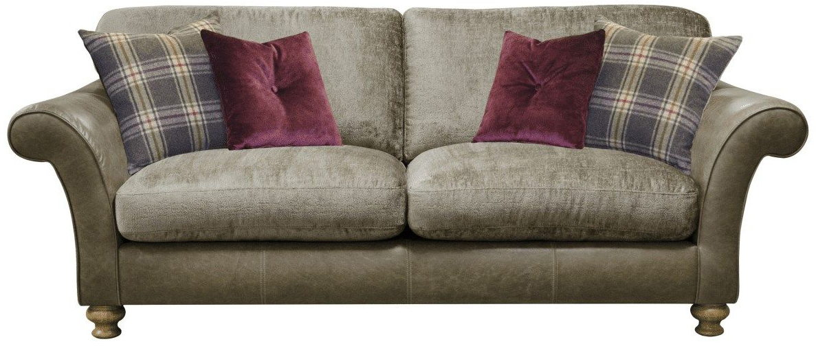 Alexander & James Blake 3 Seater Standard Back Sofa in Satchel Biscotti