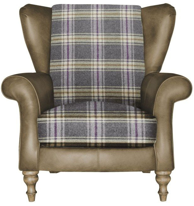 Alexander & James Blake Wing Chair in Sathcel Biscotti