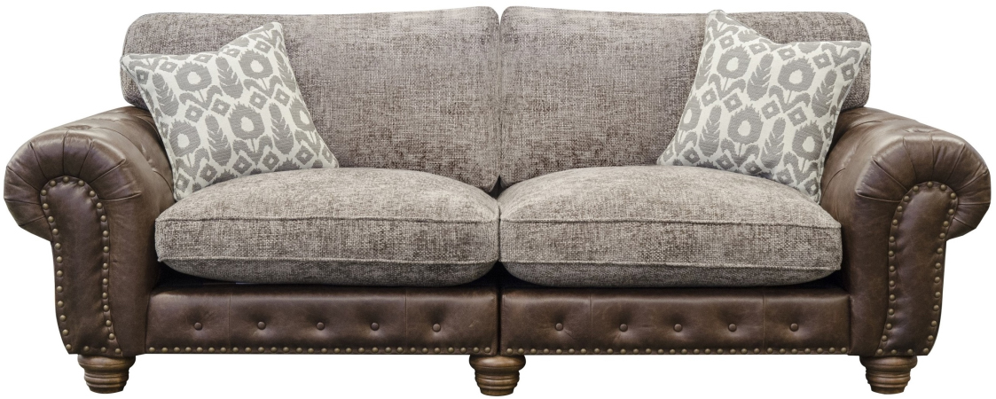 Alexander & James Wilson Large Split Sofa Standard Back in Satchel Nutmeg