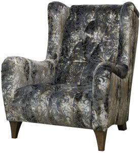 Alexander James Viola Chair in Brocade Bronze | Shackletons