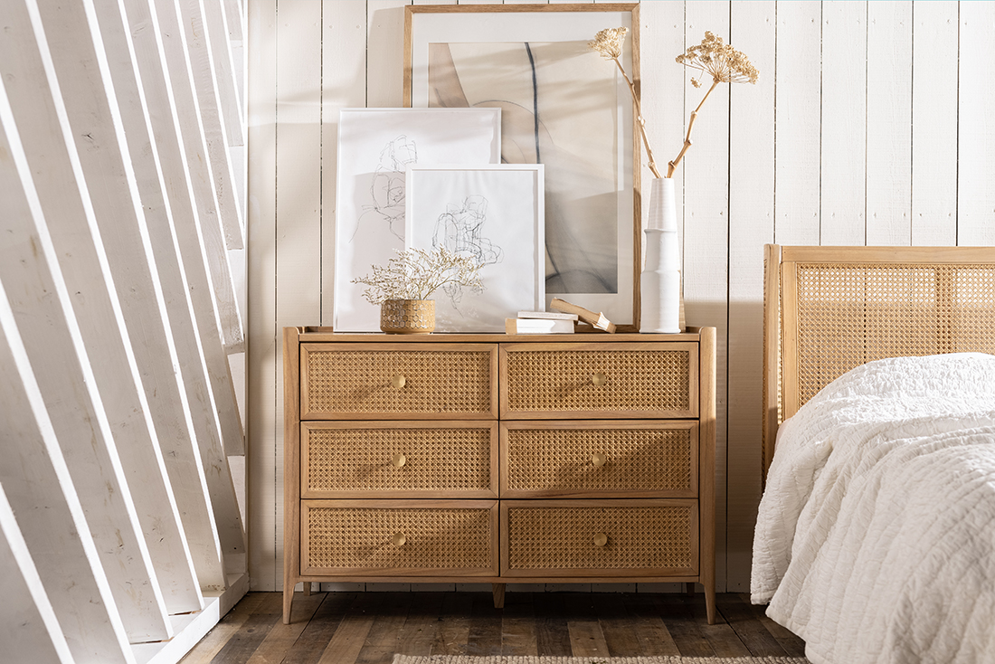 Bali 6 Drawer Wide Chest