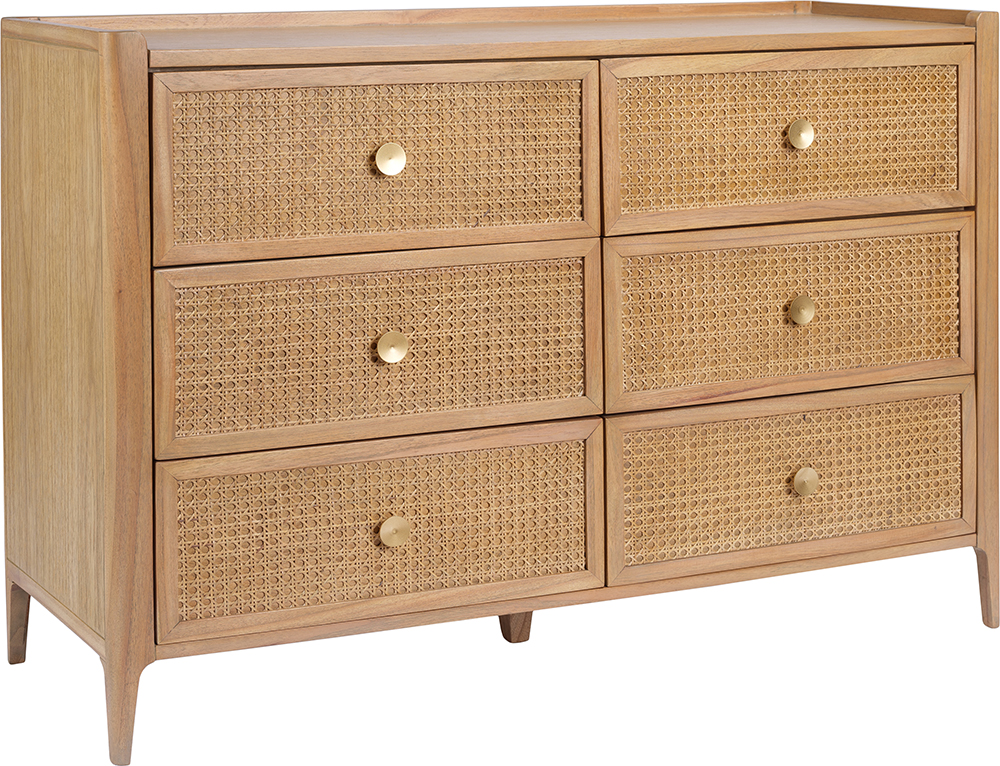 Baker Bali 6 Drawer Wide Chest