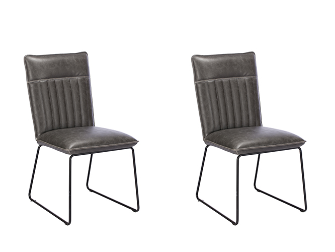 Pair of Baker Cooper Dining Chairs Grey | Shackletons