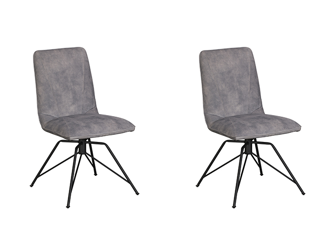 Pair of Baker Lola Dining Chairs Grey | Shackletons