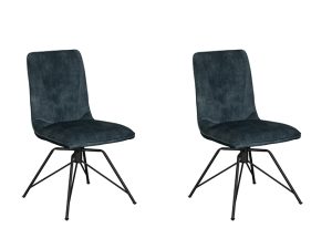 Pair of Baker Lola Dining Chairs Teal | Shackletons