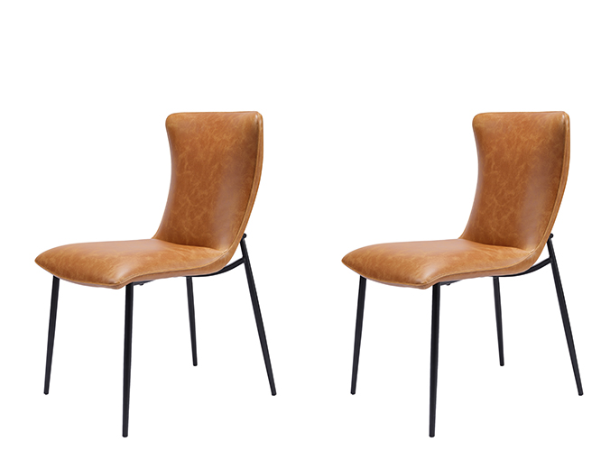 Pair of Baker Ella Dining Chairs Tan | Shackletons