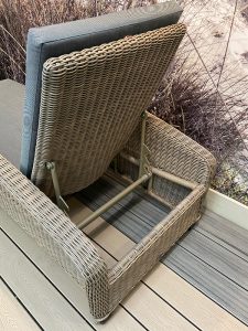 4 Seasons Outdoor Somerset Single Sunbed  in Pure Weave | Shackletons