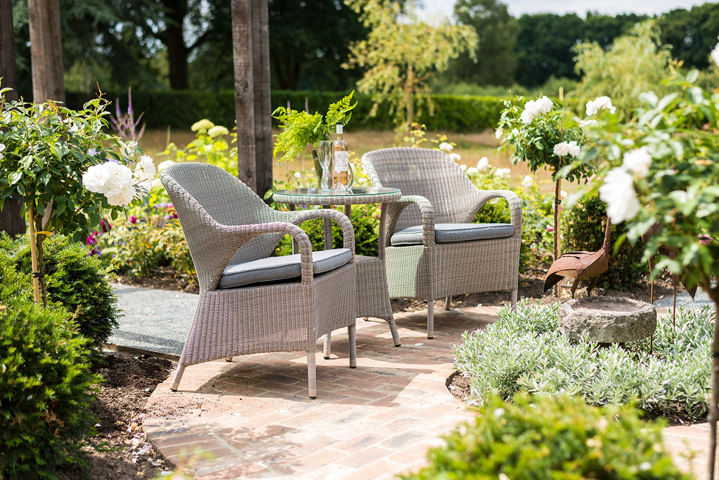 Rose armchair bistro set cheap
