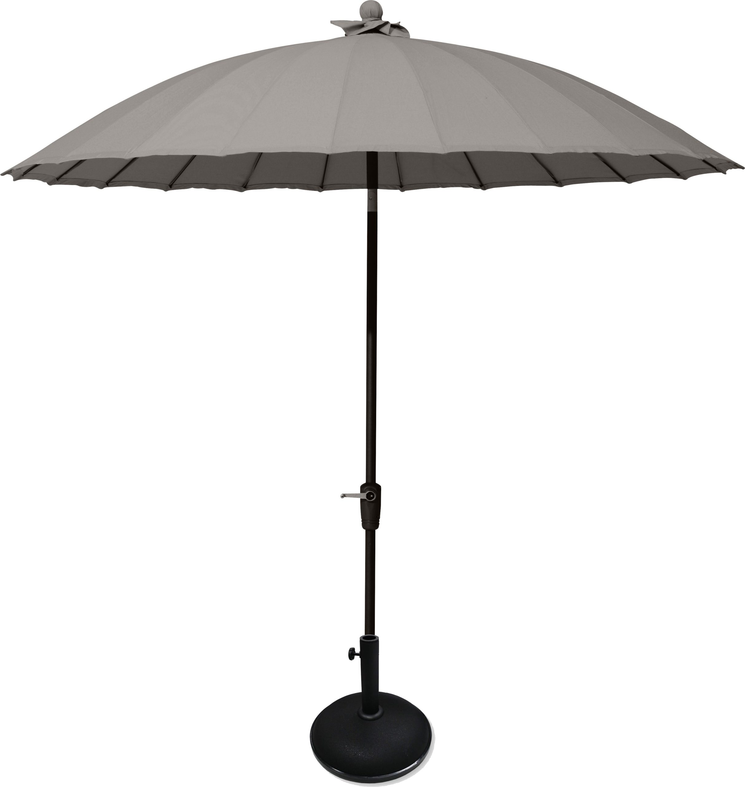4 Seasons Outdoor 3m Taupe Shanghai Parasol and Parasol Base by 4 Seasons Outdoor