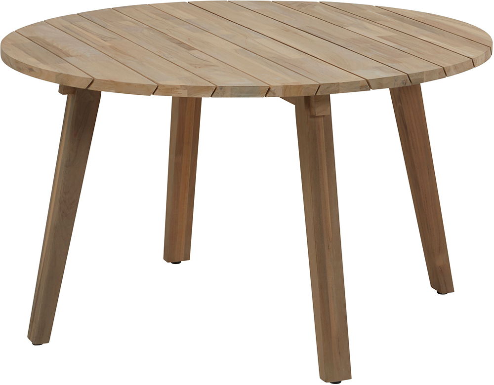 4 Seasons Outdoor Derby 130cm Round Table with Teak legs