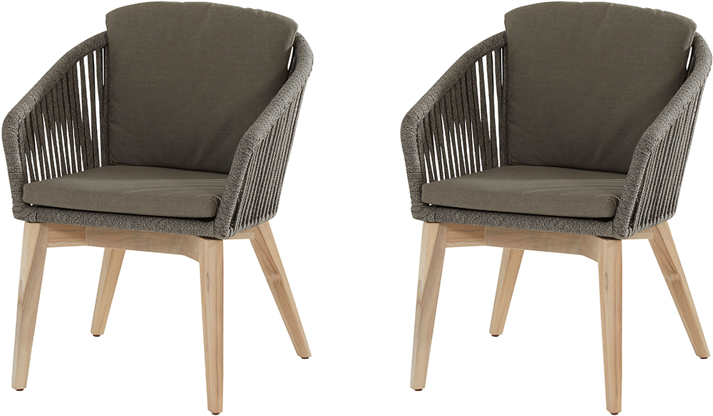 4 Seasons Outdoor Santander Pair of Dining Chairs | Shackletons