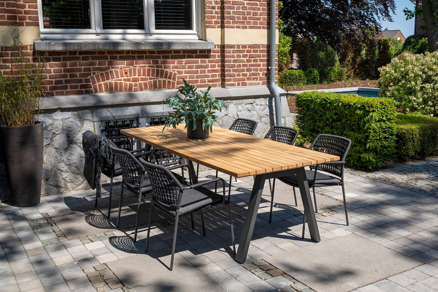 4 Seasons Outdoor Barista 6 Seat Dining Set