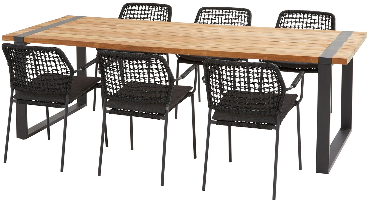 4 Seasons Outdoor Barista 6 Seat Dining Set