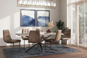 Carlton Furniture Modena 200cm Dining Table Grey Oiled | Shackletons