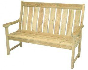 Alexander Rose Pine Farmers High Back Garden Bench 5Ft (FSC 100%)