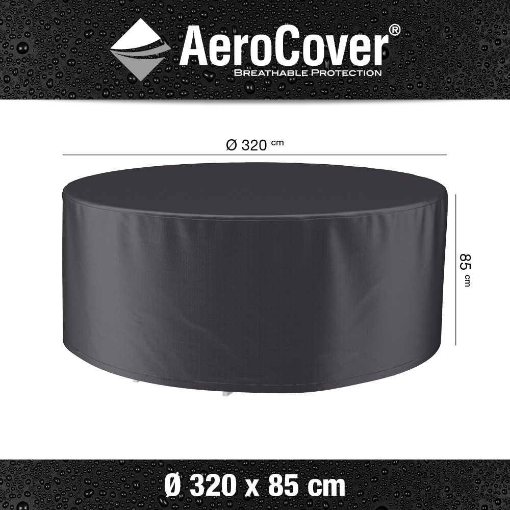 Garden Set Aerocover Round 320cm x 320cm x 85cm