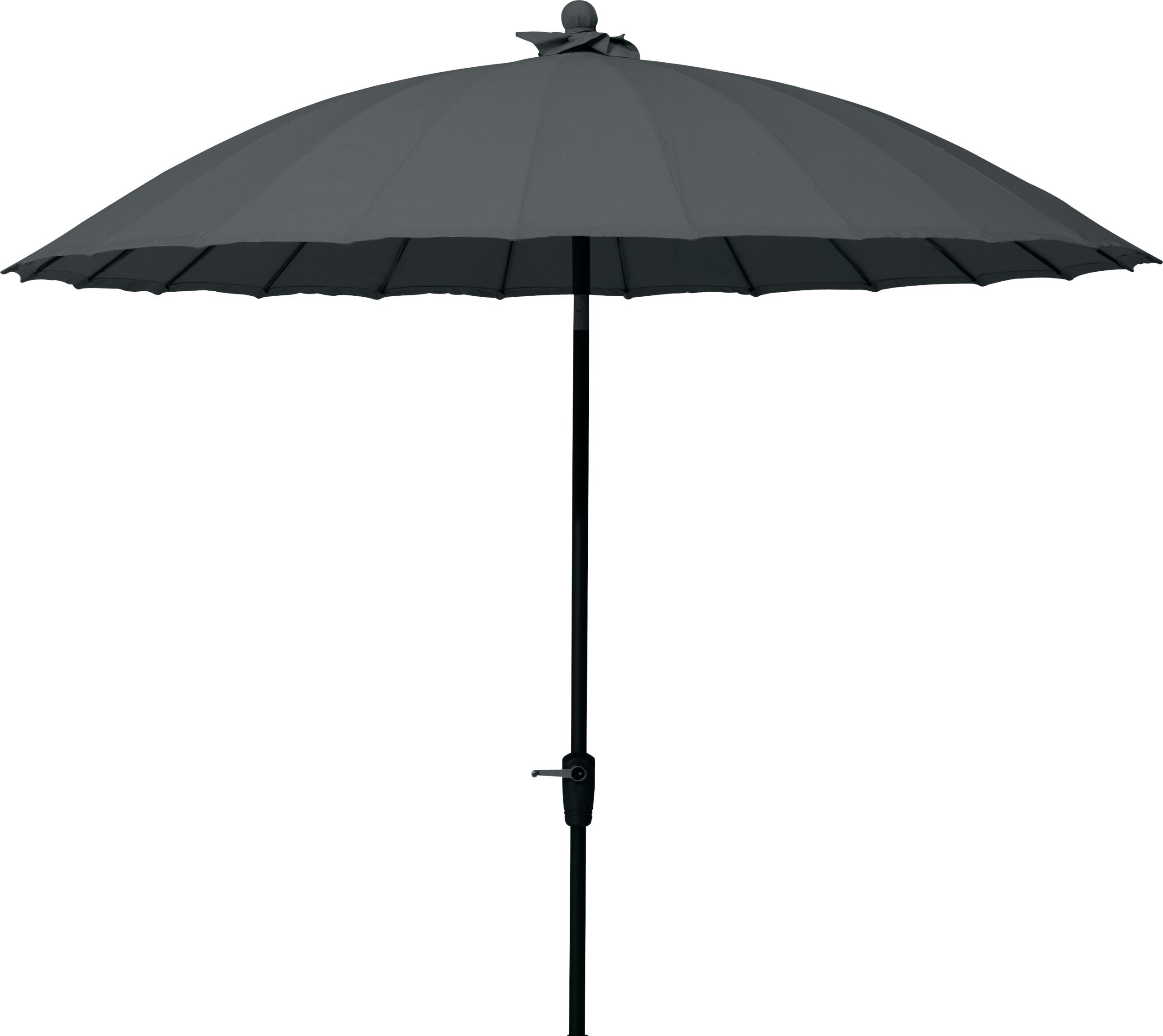 4 Seasons Outdoor Shanghai 25m Round Parasol Charcoal | Shackletons