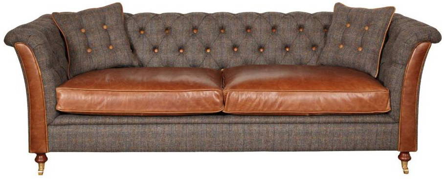 Vintage Sofa Company Granby 3 Seat Sofa in Moreland Fabric