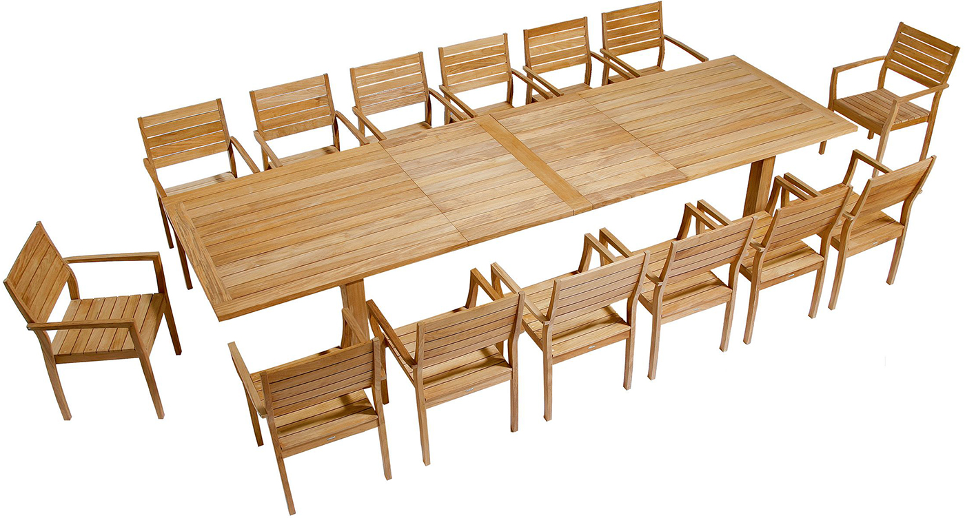 Barlow Tyrie Apex 14 Seat Dining Set