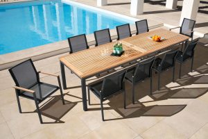 Barlow Tyrie Aura 10 Seat Dining Set | Shackletons