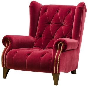 Alexander  James Ossie Chair in Biba Berry | Shackletons