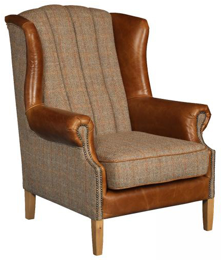 Vintage Sofa Company Fluted Wing Armchair