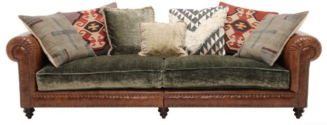 Tetrad Constable Grand Sofa in Galveston Bark Leather | Shackletons