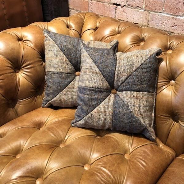 Vintage Sofa Company Windmill Leather Cushion | Shackletons