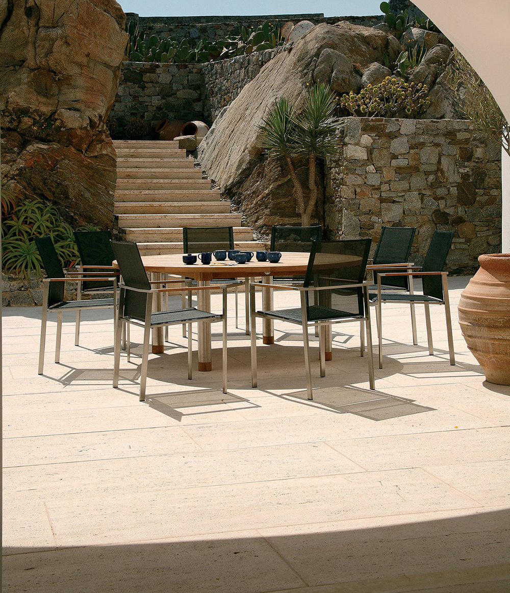 Barlow Tyrie Mercury 8 Seat Round Dining Set