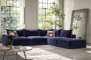 Alexander James Stella 5 Piece Corner Sofa in Oasis Navy | Shackletons