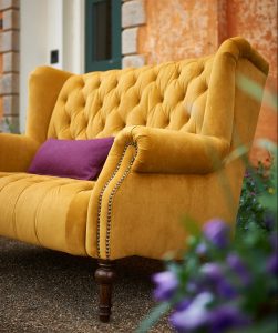 Alexander  James Theo Sofa in Plush Turmeric | Shackletons