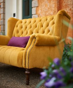 Alexander James Theo Sofa in Plush Turmeric | Shackletons