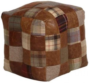 Vintage Sofa Company Bean Bag   Leather  Wool Mix | Shackletons
