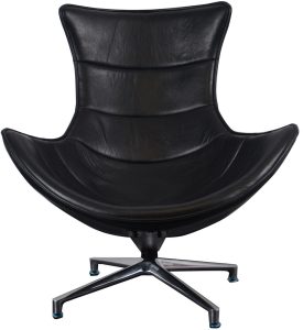 Carlton Furniture Costello Chair Black Leather | Shackletons
