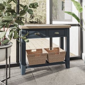 Kettle Interiors Parker Dining Blue Console Table | Shackletons