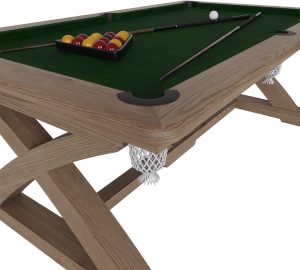 Kettle Interiors Parker Natural Pool Table with Top | Shackletons