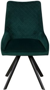 Baker Furniture Brooke Chairs in Green Velvet | Shackletons