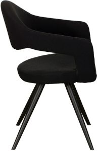 Baker Furniture Jasmine Chairs in Black Velvet | Shackletons