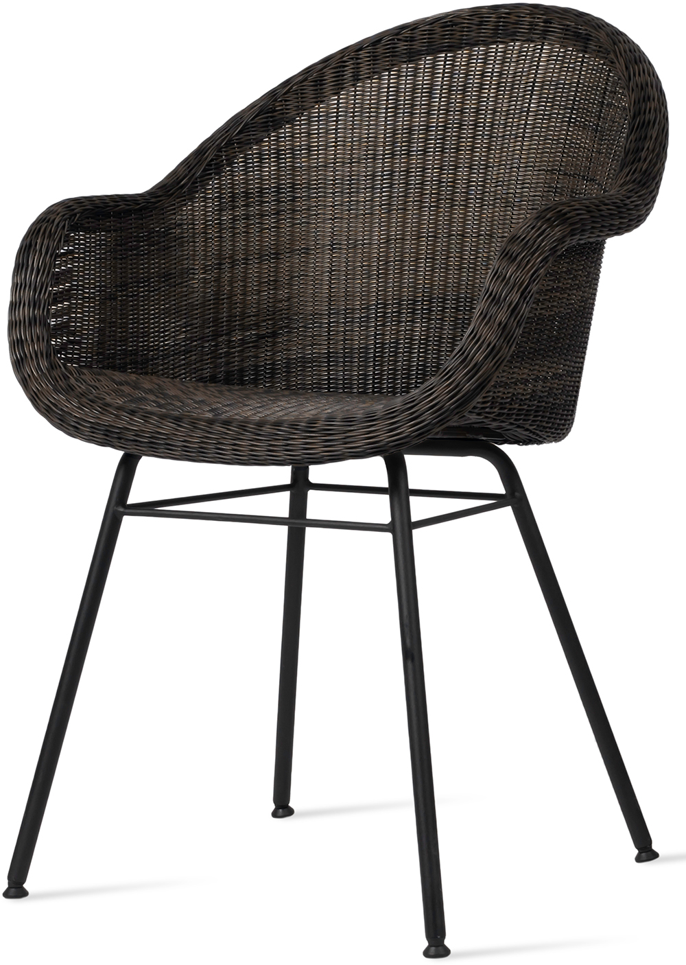 Vincent Sheppard Edgard Dining Chair Steel A Base Mocca